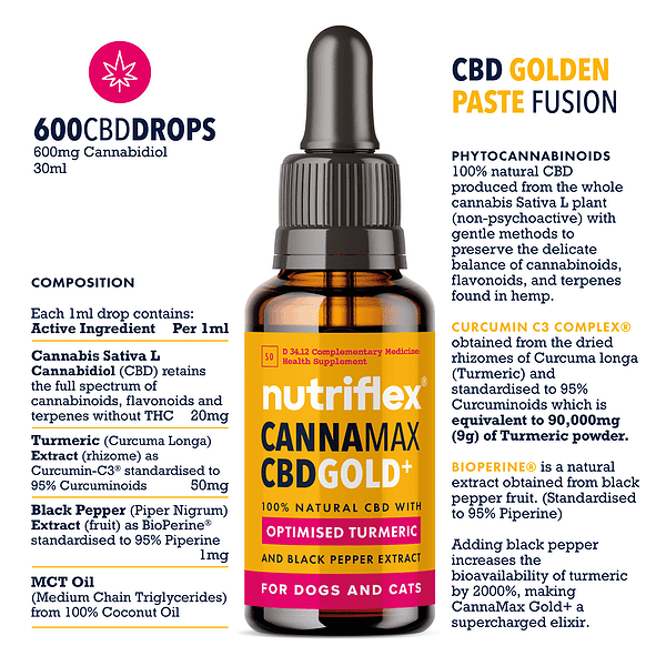 Cannamax Gold Cbd Oil For Dogs And Cats